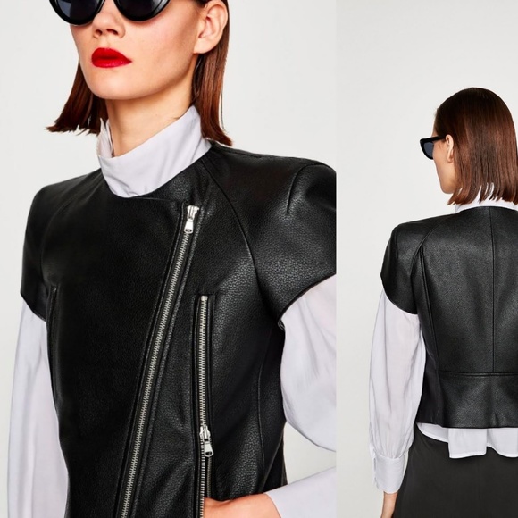 short sleeve moto jacket